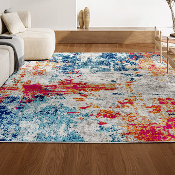 Sunset Modern Abstract Area Rug